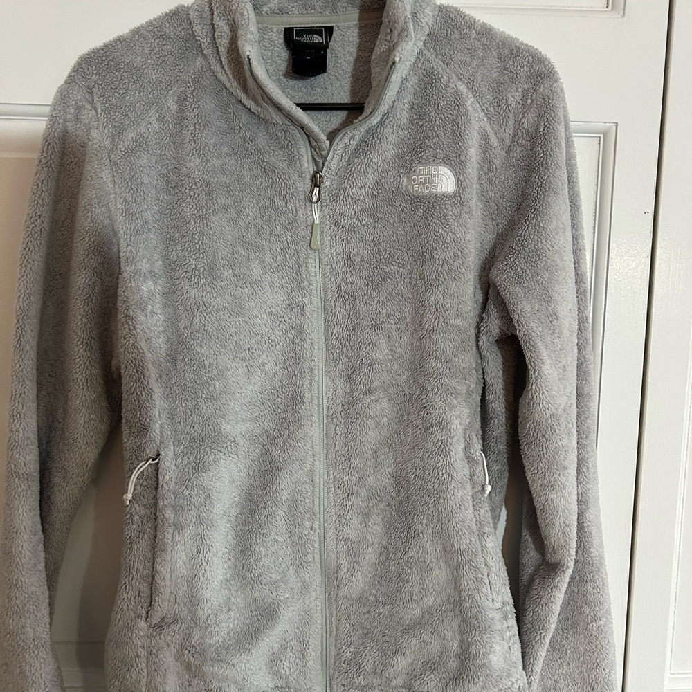 The North Face Gray Fleece Jacket women’s size Medium